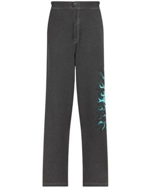 Roberto Cavalli Straight Trousers - Grey