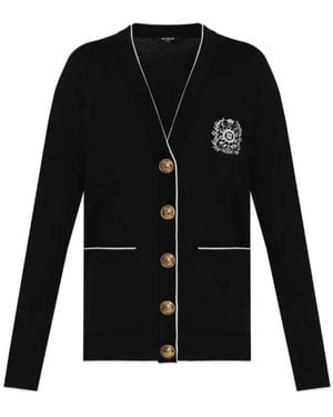 Balmain Stilvolle Pullover Kollektion - Schwarz