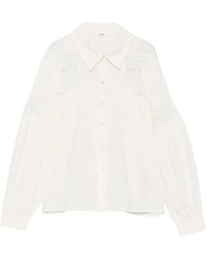 Ba&sh Overhemden ,Wit ,Katoen Roseanne Kanten Blouse