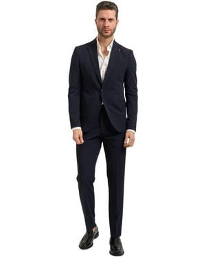 MULISH Single Breasted Suits - Blue