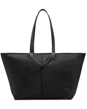Ami Paris Shopping Bags - Black
