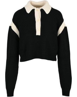 Patrizia Pepe Truien & Vesten ,Zwart ,Wol Polo