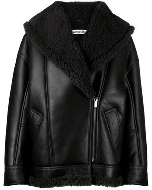 Acne Studios Jack Met Sjaalkraag - Zwart