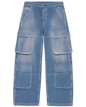 DIESEL Wide Jeans - Azul