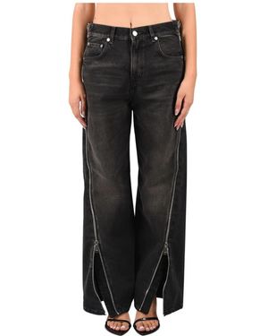 Haikure Jeans ,Zwart ,Katoen Wide Jeans