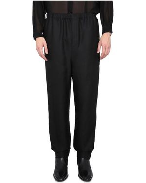 Saint Laurent Straight Trousers - Negro