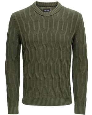 Only & Sons Round-Neck Knitwear - Green