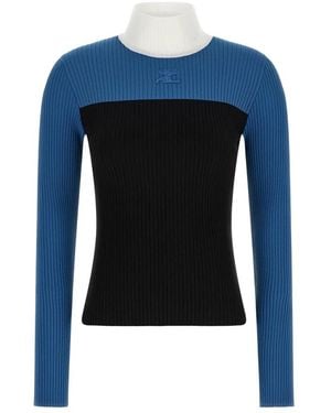Courreges Turtlenecks - Bleu