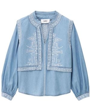 Ba&sh Chambray-Hemd Mit Denim-Effekt - Blau