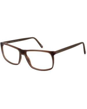Andy Wolf Accessoires ,Bruin ,Wol Bruine Rechthoekige Optische Monturen