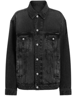 Dolce & Gabbana Jassen ,Zwart ,Denim Denim Jack