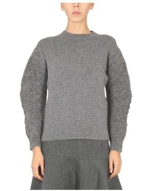 Jil Sander Round-Neck Knitwear - Grigio