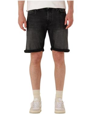 Pure Path Slim Fit Denim Shorts Für Herren - Schwarz