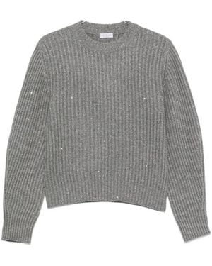 Brunello Cucinelli Trui Met Pailletten - Grijs