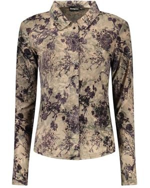 Desigual Naomi Gemustertes Hemd - Braun