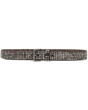 HTC Accessoires ,Bruin ,Leer Studded Bruin Leren Riem