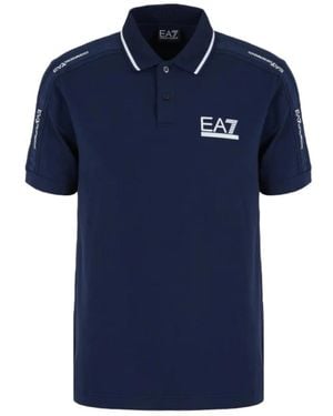EA7 Blau Polo Shirt 3Dpf20Pj03Z1554
