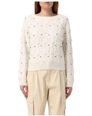Twinset Round-Neck Knitwear - Neutre