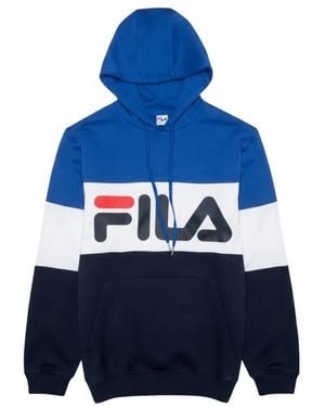 Fila Color Block Hoodie - Blauw