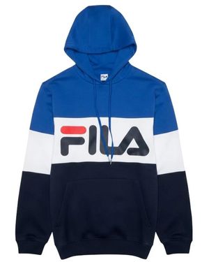 Fila Color Block Hoodie - Blauw