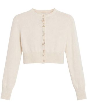 Vivetta Cropped Cardigan - Weiß