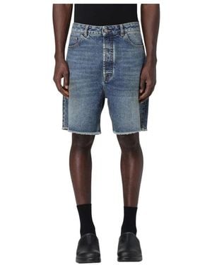 Palm Angels Denim Shorts - Blu