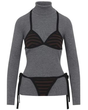 Moschino Virgin Wool Turtleneck - Grau