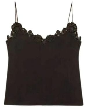 Twinset Tops ,Zwart ,Mouwloze Top
