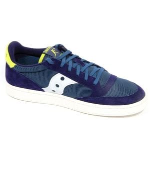 Saucony Jazz Court Gelbe Sneakerschuhe - Blau
