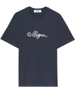MSGM T-Shirts - Blu