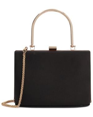 Kazar Satin-Abendtasche Mit Henkel Und Kette - Schwarz