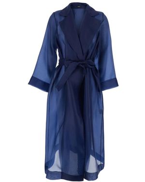 Plain Jassen ,Blauw ,Klassieke Trenchcoat