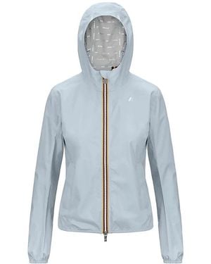 K-Way Lily Stretch Dot Jas - Blauw