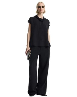ONE & OTHER Overhemden ,Zwart ,Sophie Silk Top