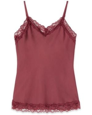 Oltre Sleeveless Tops - Rojo