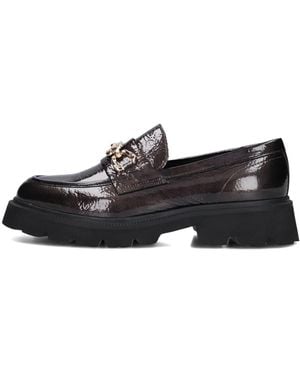 Stefano Lauran Retro Charme Loafers Für Frauen - Schwarz