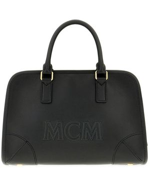 MCM Aren boston medium handtasche,handtaschen - Schwarz