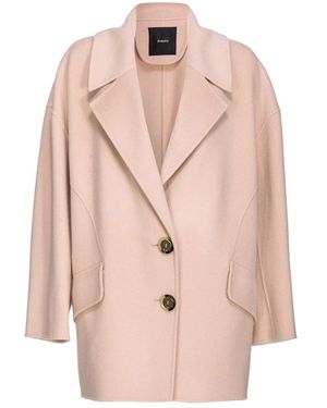 Pinko Single-Breasted Coats - Pink
