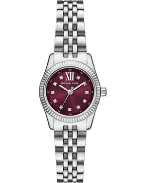 Michael Kors Accessoires ,Grijs ,Mini Lexington Pavé Horloge - Roze