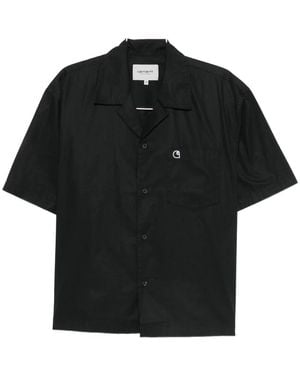 Carhartt Overhemden ,Zwart ,Short Sleeve Shirts