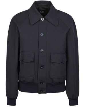 A.P.C. Bomber Jackets - Blue