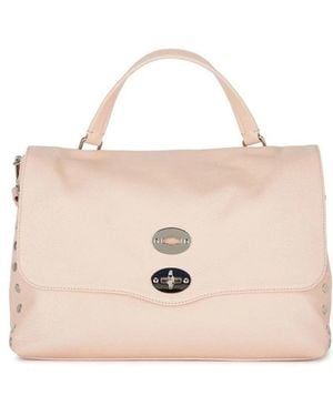 Zanellato Schoudertas Van Leer Met Studs - Roze
