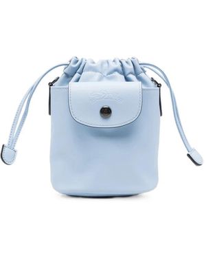 Longchamp Tassen ,Blauw ,Leer Le Pliage Xtra Xs Bucket Bag