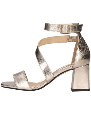 Notre-v 19036 Blockabsatz-Sandalette - Mettallic
