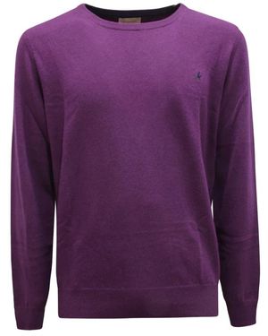 Brooksfield Round-Neck Knitwear - Paars