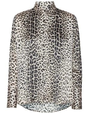 Karmamia Leopardenmuster Oversized Boyfriend Hemd - Braun