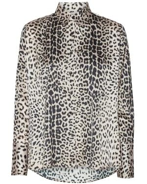 Karmamia Leopardenmuster Oversized Boyfriend Hemd - Braun