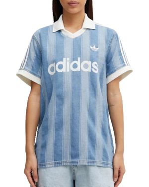 adidas Fitness ,Blauw ,Denim Denim Football Jersey