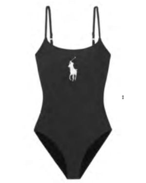 Polo Ralph Lauren Badmode ,Zwart ,Badpak Uit Één Stuk