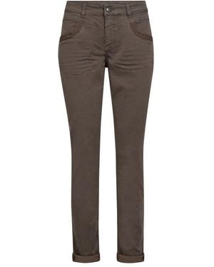 Mos Mosh Slim-Fit Trousers - Grey